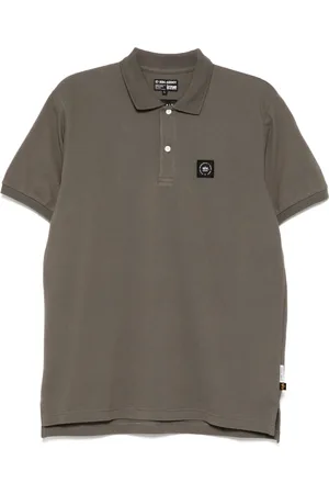 Izzue Playera tipo polo con parche del logo