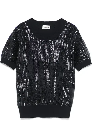 P.A.R.O.S.H. Playera con detalles de lentejuelas