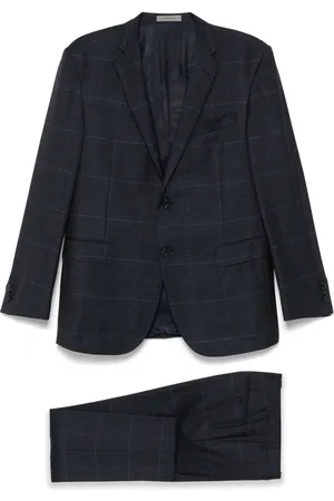 corneliani Traje con botones y motivo de cuadros