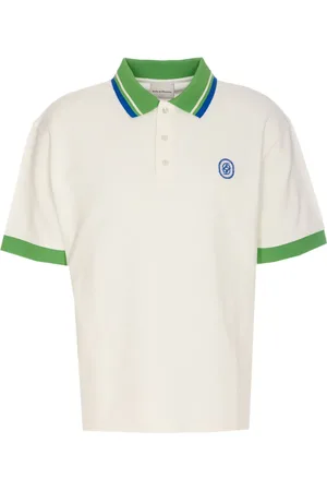 Drôle de Monsieur Playera tipo polo con cuello en contraste