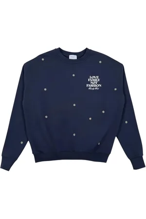 Family First Floral-embroidered sweatshirt