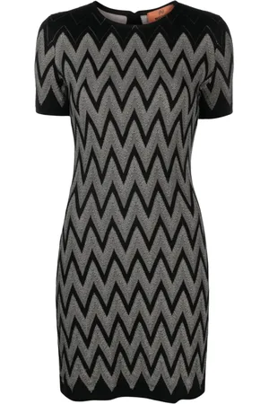 Missoni Vestido corto con motivo en zigzag