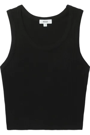 AGOLDE Camiseta tejida de canalé