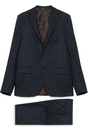 corneliani Traje con botones y motivo de cuadros