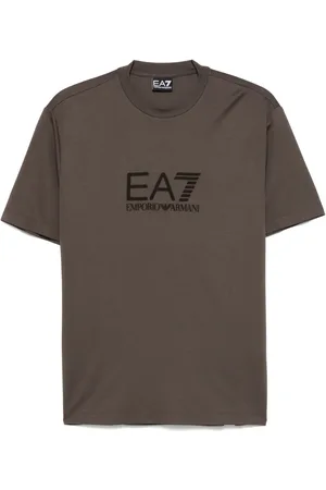 EA7 Playera con logo afelpado