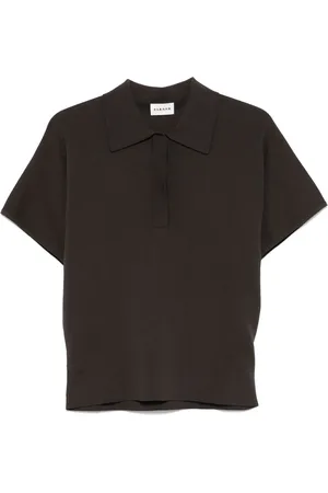 P.A.R.O.S.H. Playera tipo polo tejida de canalé