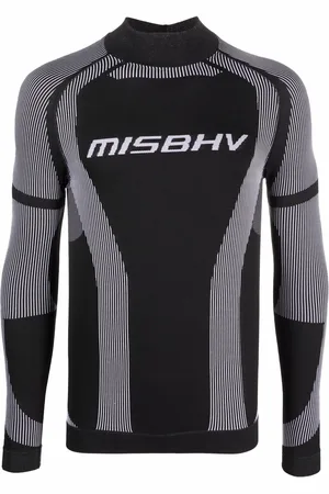 MISBHV Top manga larga con logo estampado