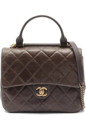 CHANEL Bolsa de hombro con capitonado de rombos 2016-2017