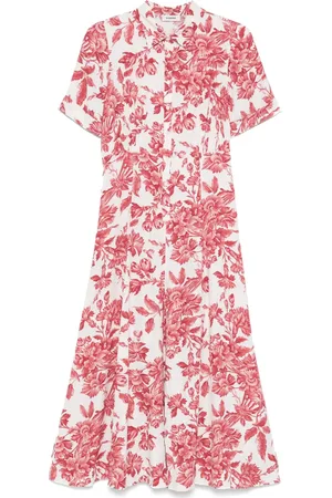Sandro Vestido midi con estampado floral