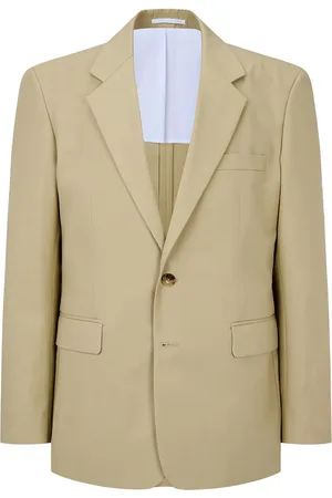 MAN ON THE BOON. Blazer Essential de algodón con botón