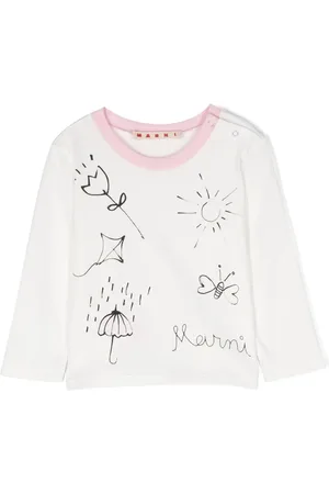 Marni Vestido midi Maglietta con logo bordado