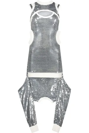 JEREMY SCOTT Vestido bordado con lentejuelas