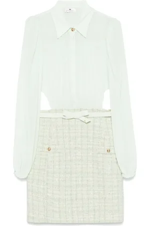 Elisabetta Franchi Vestido corto en bouclé