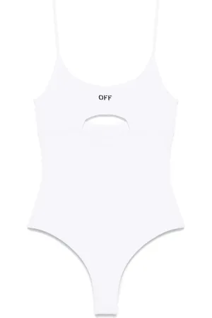 OFF-WHITE Traje de baño de tejido fino