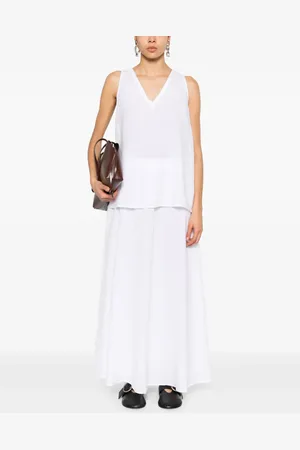 Malo Cotton midi skirt