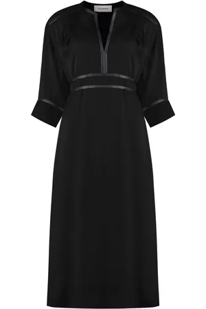 YVES SALOMON Vestido midi en crepé