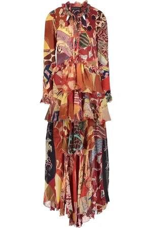 Etro Vestido largo estampado