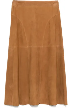 arma leder Falda midi Indrina
