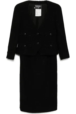 CHANEL Setup Suit Jacket Sleeveless Camisole Dress 1993
