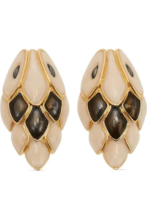 Roberto Cavalli Aretes bañados en oro