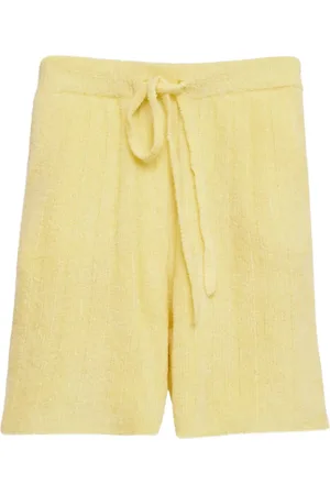 THE ELDER STATESMAN Shorts tejidos de canalé