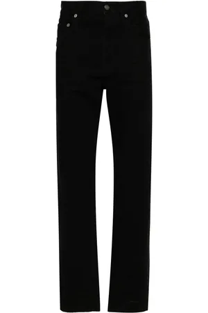Saint Laurent Jeans rectos con tiro bajo