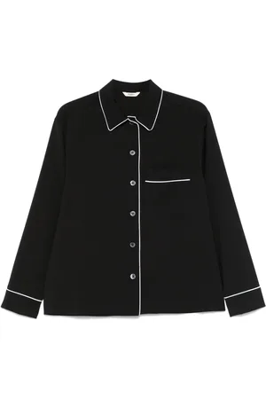 BARENA Camisa con ribete en contraste
