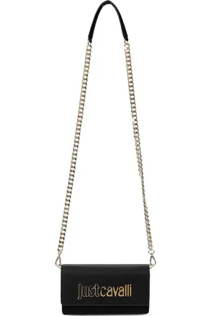 Roberto Cavalli Bolsa crossbody con letras del logo