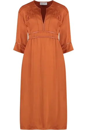 YVES SALOMON Vestido midi en crepé