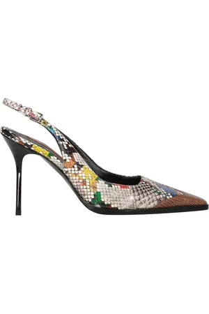 Missoni Python-print slingback pumps