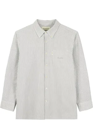 MAN ON THE BOON. Camisa con rayas estampadas