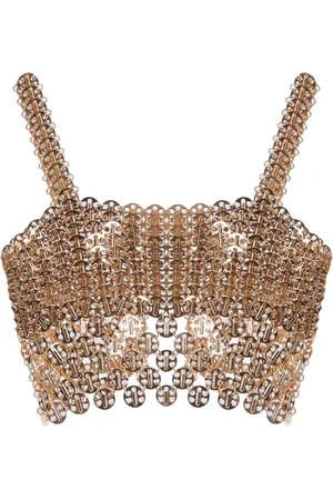 Paco rabanne Top corto con cadena