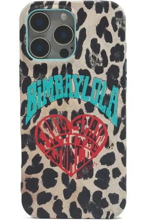 Bimba y Lola Funda para iPhone 15 Pro Max con estampado de leopardo