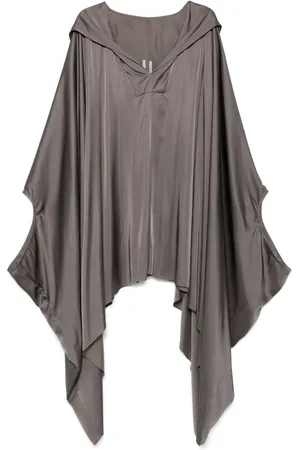 Rick Owens Top estilo caftán con capucha