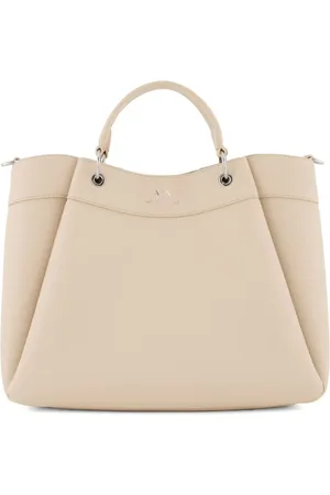 Armani Exchange Tote con detalle de pinzas