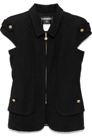 CHANEL Chamarra sin mangas con cierre 2007