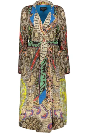 Etro Abrigo con capucha y motivo en jacquard