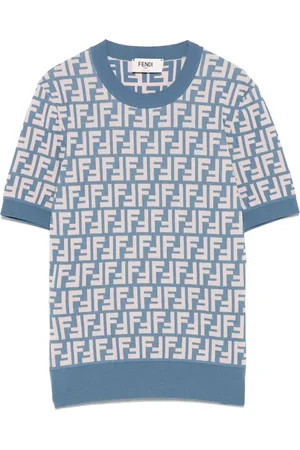 Fendi Playera con logo FF en jacquard