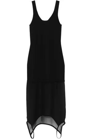 Fendi Vestido midi con efecto trompe-l