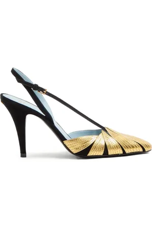 VALENTINO GARAVANI Zapatillas Foliefoliage con tacón de 90mm con tira trasera