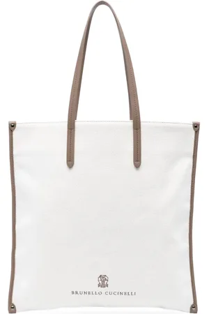 Brunello Cucinelli Tote con logo bordado
