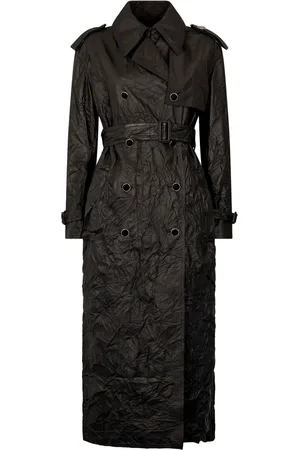Roberto Cavalli Gabardina con efecto arrugado