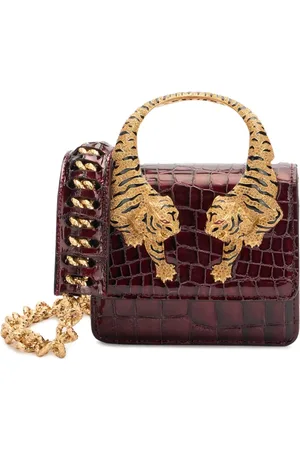 Roberto Cavalli Bolsa Roar mini con estampado de cocodrilo