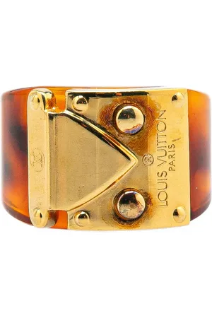 LOUIS VUITTON Anillo Gold Plated and Resin LockMe Ring 2011