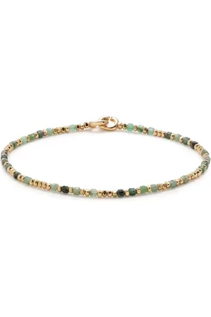 MAOR Pulsera Percep en oro amarillo de 18kt con esmeralda