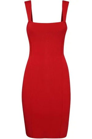 John Richmond Vestido corto con cuello cuadrado