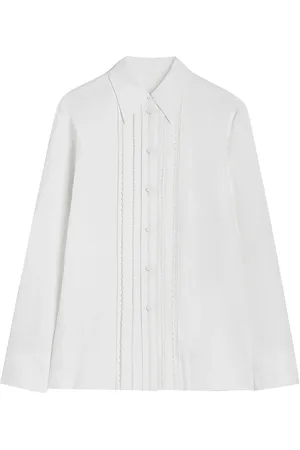 Jil Sander Camisa manga larga plisada