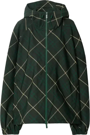 Burberry Chamarra con capucha y motivo de cuadros