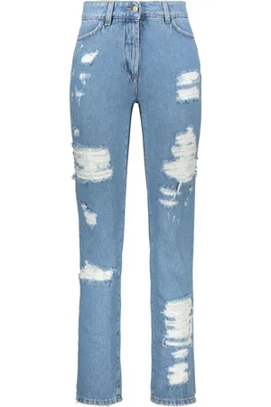JEREMY SCOTT Jeans con detalle rasgado