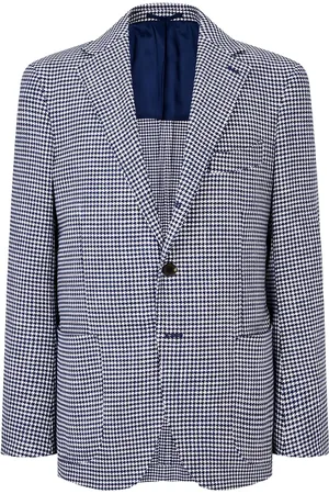 MAN ON THE BOON. Blazer con motivo pied de poule